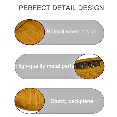 Offerife 18" Round Mirror Bamboo Mirror - Vanity Mirror Circle Wall Mirror Decorative Mirror With Hd Float Glass - Small Mirror For Living Room Bedroom Entryway #TOP2