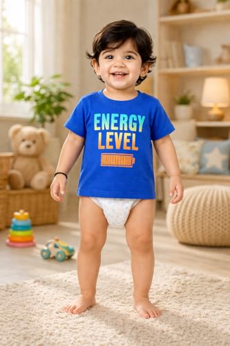 Image of BODYCARE Kids Inafant Placement Print Boys Round Neck Half Sleeves Cotton T-Shirt | Skin Friendly Regular Fit | Soft Breathable Fabric Comfortable & Durability | Pack of 1 | Mustard | Age 6-12 Months