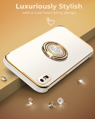 Coque iPhone Xs Max cœur blanc idéale pour regarder vos vidéos à table - 6