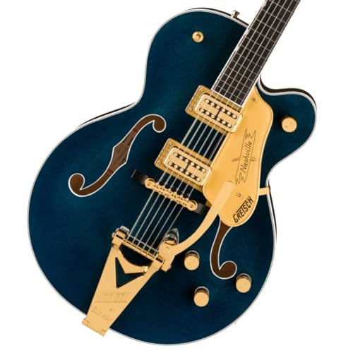 Gretsch/Nashville Hollow Body with String-Thru Bigsby and Gold Hardware Ebony Fingerboard Midnight Sapphire Ob`