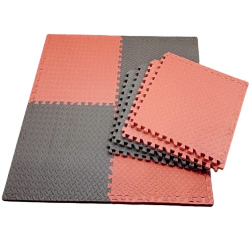 Image of 1 Inch /25mm Gym Floor mat Rubber for Heavy Workout Puzzle Floor mat for Home Exercise, Gym Equipment mat Interlocking Eva Foam Flooring Rubber Tiles Yoga, Kids Gym Mats for Floor