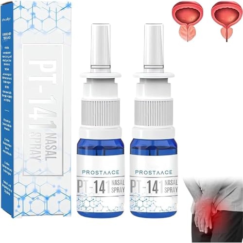 ProstaAce Pt-141 Spray nasal, Spray nasal para el bienestar de la próstata, Spray nasal para aliviar la próstata, restaura la energía y la vitalidad (2pcs)