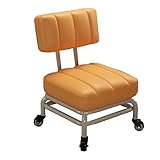 Taburete ajustable con respaldo, asiento cómodo para uso doméstico y laboral