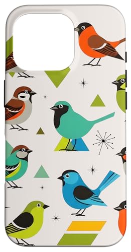 Bird Art Mid Century Midcentury Retro Atomic Age Space �X�}�z�P�[�X iPhone 16 Pro �p