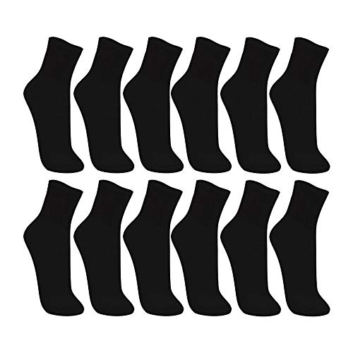 Kit 12 Meias Atoalhadas, Trifil, Adulto Unissex, Preto, 35-38