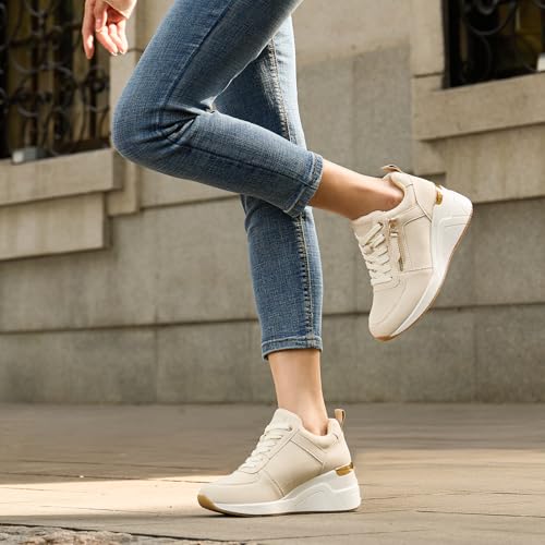 Image of High Heel Wedge Sneakers for Women