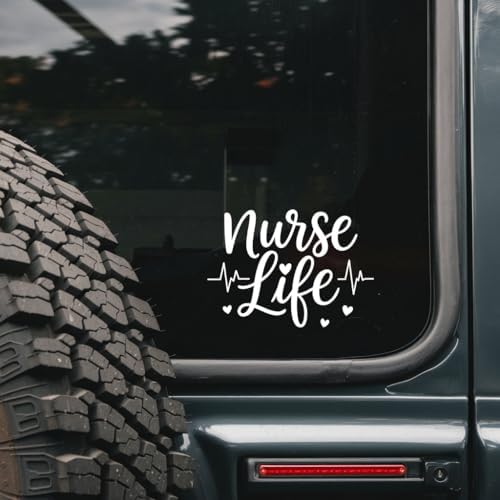 Nurse Life - Medical Car Decal - Inspirational Quote Vinyl Sticke...