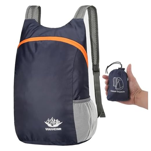 Taiyyi Mochila plegable de 20 l, ultraligera para exteriores, senderismo, camping, viajes, escalada, excursiones, azul, Kleiner Rucksack