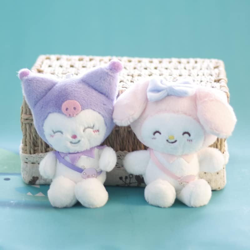 Miniatura 3 de xuyue Cinnamoroll - Almohada de peluche de 5.9 in de dibujos animados My Melody, muñecos de peluche suaves para niños, regalo de cumpleaños de