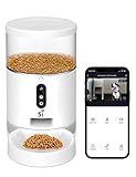 🐶【CONTROL EN APP SMART LIFE】A través de la APP "Smart life", disponible para IOS y Android..., podrá controlar el comedero inteligente y acceder a múltiples opciones como ver un registro de la comida dispensada al día, a la semana o al mes y así controlar la alimentación de su mascota. Se requiere una buena conexión, Wifi de 2,4Gh.