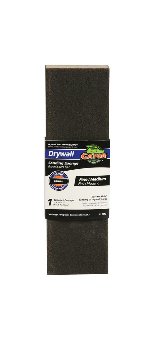 Gator Finishing 7312-10 - Spugne abrasive in carburo di silicio, grana 120/80, 7,6 x 25,4 x 2,5 cm