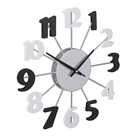Relaxdays Horloge Murale Ø 35 cm Cover