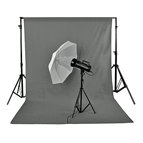 Neewer 3 x 3,6M PRO Photo Studio Premium Polyester Faltbarer Hintergrund Hintergrund für Fotografie, Video und Fernsehen (nur Hintergrund) - Grau
