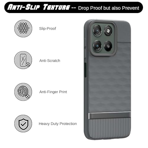 Image of Shockproof Case Compatible with Motorola Moto G67 Power 5G / G57 Power 5G | Full Camera Protection | TPU Flexible Back Cover for Motorola Moto G67 Power 5G / G57 Power 5G (Graphite Grey)