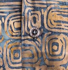 Ripple Rosso Tropical Hawaiian Cotton Batik Shirt for Men4