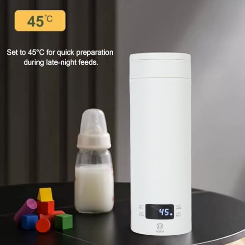 Luqeeg Tetera Eléctrica Portátil 450ml con Control de Temperatura miniatura 4