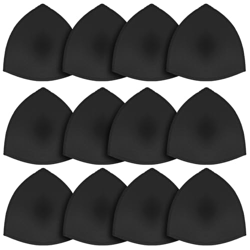 6 Paar BH Einlagen Sponge BH Insert Pads Dreieck-BH-Einlagen für Frauen, BH-Pads, BH-Polsterung, Herausnehmbare Sport-BH-Pads, Atmungsaktive Push-Up-Brust-BH-Einlagen aus Schwamm für Bikini