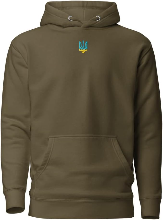 Zelensky Ukraine - Vintage Small Ukraine Blue Yellow Trident Unisex Hoodie