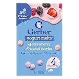 Gerber Graduates Yogurt Melts, Strawberry and Mixed Berry, 8 Count
