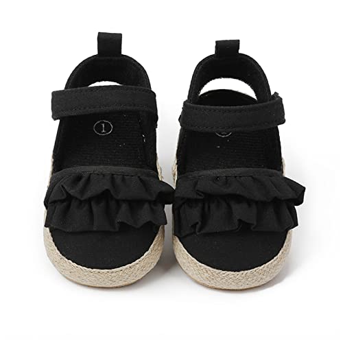 Infant Girls Ruffles Shoes First Walkers Shoes Summer Toddler Flat Sandals Baby Summer Sandals2