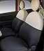 CORA 129379 - Fundas para Asientos Delanteros Personalizadas para Fiat 500 07>, Gris/Crema
