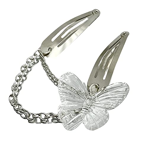 Barrettes à cheveux anti-glisse style papillon sous-culture rétro