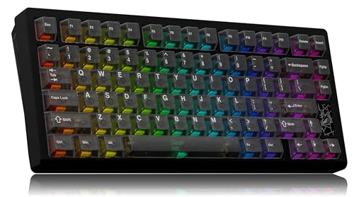 Image of Mechanical Keyboard, Chilkey Slice75 HE Gaming Keyboard Wired, 75% Hall Effect Magnetic Aluminum Keyboard with WS Flux HE Clacky Switch, Rapid Trigger, 8K Polling, Per-Key RGB Custom, PC /Mac Support