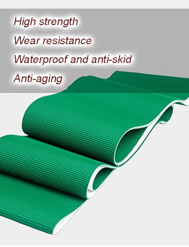 Cinta transportadora de PVC verde de 5 mm y 28x170 cm 4