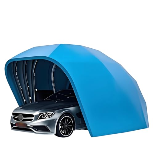Riparo portatile per auto, copertura pieghevole durevole per la protezione esterna del veicolo dagli agenti atmosferici, installazione rapida