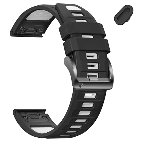 Correa silicona 22mm compatible Garmin Fenix 8 Pro miniatura 1