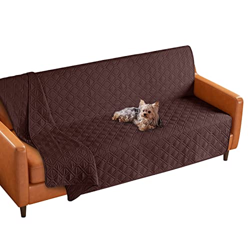 VANSOFY Reversible Dog Bed Covers 82 x 82 inch Waterproof Couch Covers Sofa Cushion Cover Chaise Lounge Cover Furniture Protector for Pets(Coffee)