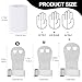 heqxwl 2PCS Gymnastics Hand Grips Gloves Wristbands, Gymnastic Hand Grips Gymnastic Bar Palm Protection and Wrist Support Sports Accessories for Boys Girls Youth Kids Workout and Exercise (White, S)
