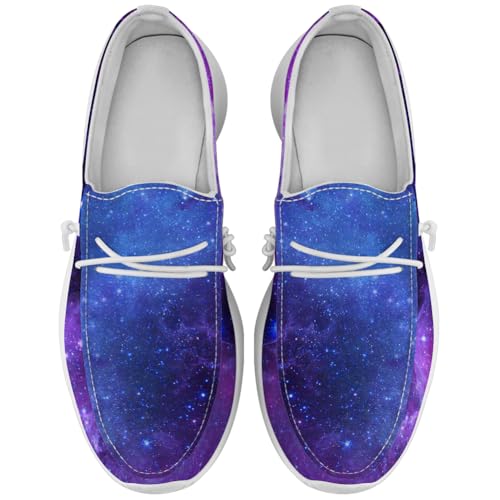 Loafers for Women Men Galaxy Shoes Canvas Slip-on Shoes Gifts for Her Him