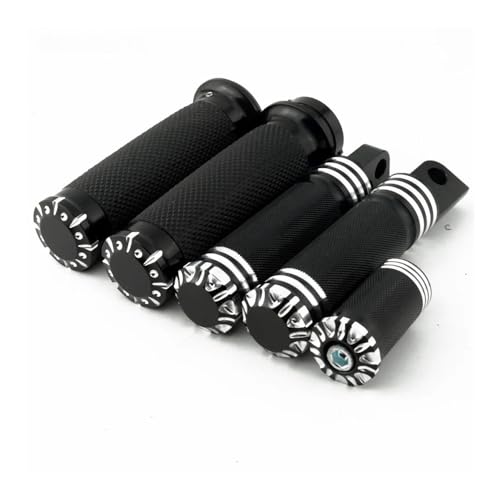 Poignées de guidon CNC 25 mm pour éliminer les vibrations et améliorer le grip de votre moto