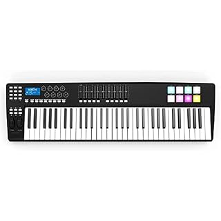 WKLIANGYUANPING Clavier de Piano 61-clé USB MIDI Contrôleur du Clavier 8 RVB Tampons de déclencheurs arrière colorés… - Les Beatles, Paul McCartney, John Lennon, RIngo Starr, George Harrison