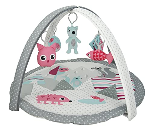LADIDA Nordic Forest Playmat Activity Gym - Interactive Baby Play mat with Foldable Design and Developmental Toys 82cm x 82cm | 065