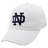 Top of the World Notre Dame Fighting Irish Men's Adjustable, One Size Relaxed Fit White Icon hat, Adjustable, One Size