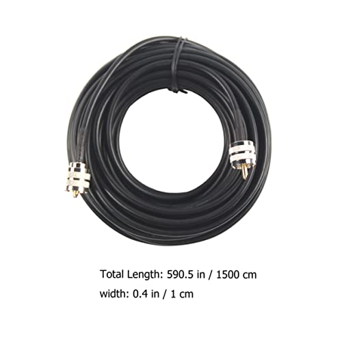 Cable coaxial de ohmios estables con línea PL y conectores UHF duraderos 2