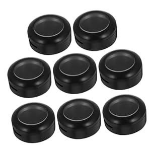 8pcs Box Travel Eyeshadow Case Z Palette Eyeshadow Case Empty Lid Eye Shadow Organizer Makeup Eyeshadow Round Eyeshadow Holder Makeup Empty Containers Pot Goth Refillable Pan Black