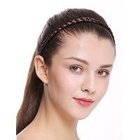 WIG ME UP Cerchietto Intrecciato Grigio Argento - Fascia Costume Tradizionale 2,5 Cm