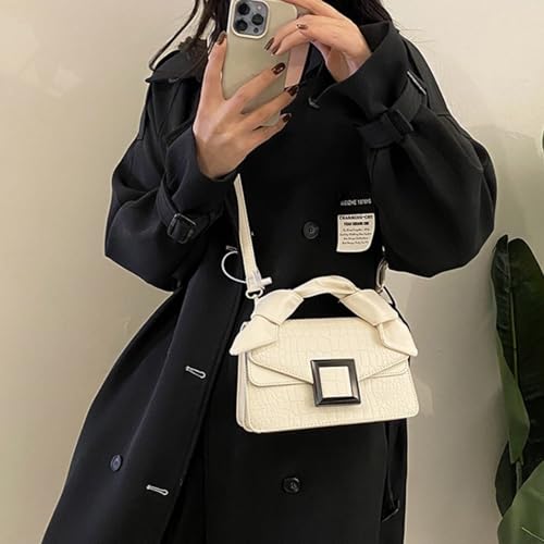 Image of Women Vegan Leather Evening Handbag Crocodile Pattern Handle Clutch Purse Cross Body Envelope Bag