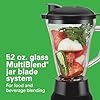 Hamilton Beach MultiBlend® Kitchen System, 3-in-1 Blender with Food Processor Attachment, 52 oz. Blending Jar, and 20 oz. Travel Jar, 58176