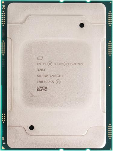 for Intel Xeon Bronze 3204 6 Core 6 Thread 1.9 GHz (1.9 GHz Turbo) Cascade Lake Socket LGA 3647 85W (SRFBP) CD8069503956700 Tray Pack Server Processor