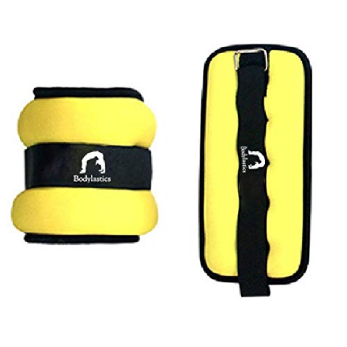 Image of Bodylastics Ankle & Wrist Weights Pair for Legs & Arms, Neoprene Adjustable Strap for Men & Women, Soft & Durable for Fitness, Walking, Jogging, Aerobics, Gym & Strength Training