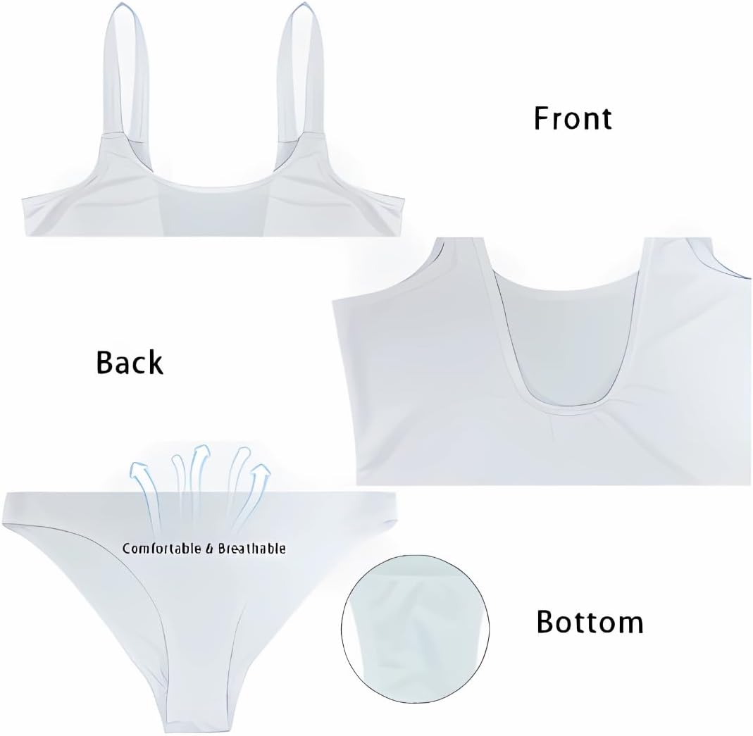 Ystardream Bathing Suits for Girls Tankini Swimsuits 7-18 Kids Beach Swimwear