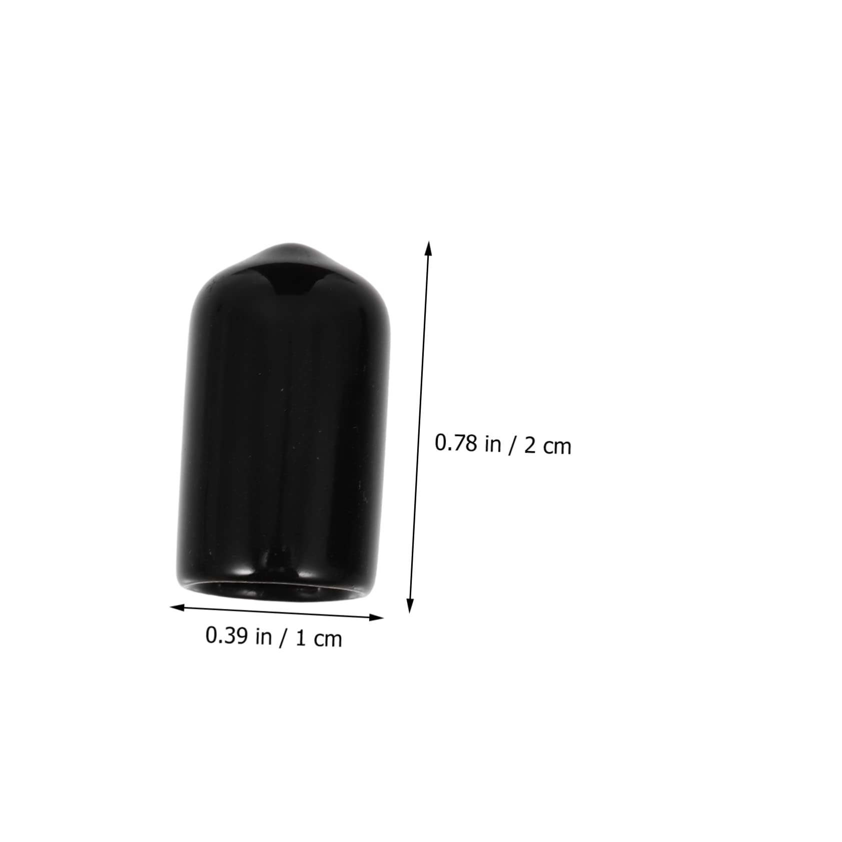 NULYLU 10pcs Snooker Cue Covers Billiard Pool Cue Tip Covers Pool Stick Black Billiard Sports