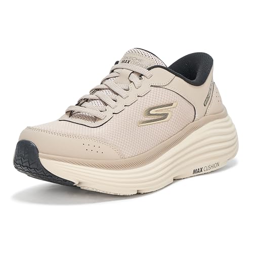 Skechers Men's Hands Free Slip-ins Max Cushioning Endeavour - Cardova Sneaker, Taupe/Black, 8