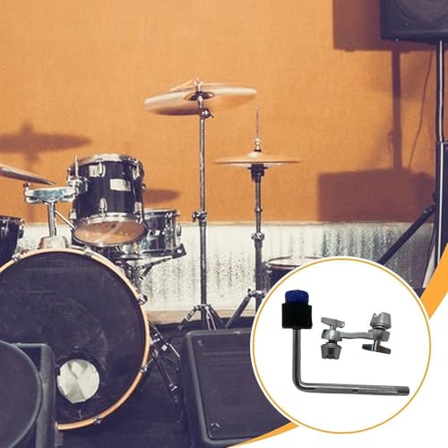 Abrazadera de montaje para platillo, brazo extensible para platillos, accesorios para batería, abrazadera ajustable en forma de L para partes de batería de alto rendimiento - Azul miniatura 6