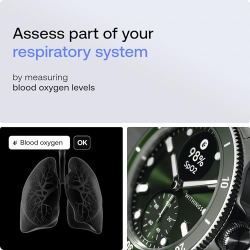 WITHINGS Scanwatch Nova - Heart Health Hybrid Smart Watch for Men & Women - SPO2, Temperature Monitoring, Sleep, Respiratory Health, Cycle Monitoring, 30-Day Battery Life, Apple iOS/Android