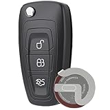 3 Buttons For Ford Transit Custom Car Key Battery VL2020 For Ford Transit Ford Focus MK3 MK4 MK6 MK8 Key Mondeo Tourneo Galaxy Kuga Key Case